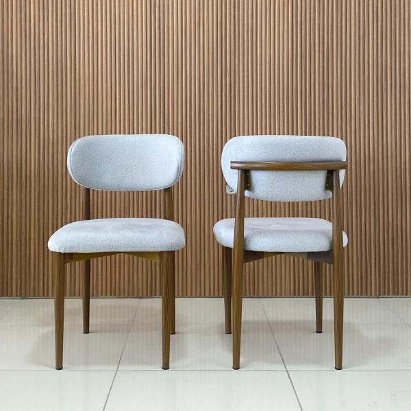 Hasko Bingöl Mobilya - Bond Kahverengi Ayaklı Metal Sandalye