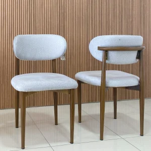 Hasko Bingöl Mobilya - Bond Kahverengi Ayaklı Metal Sandalye