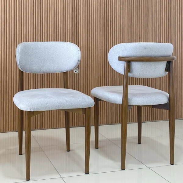 Hasko Bingöl Mobilya - Bond Kahverengi Ayaklı Metal Sandalye