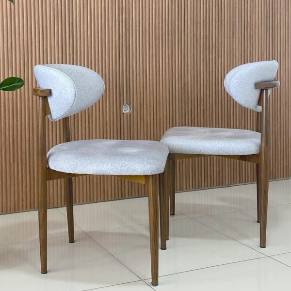 Hasko Bingöl Mobilya - Bond Kahverengi Ayaklı Metal Sandalye