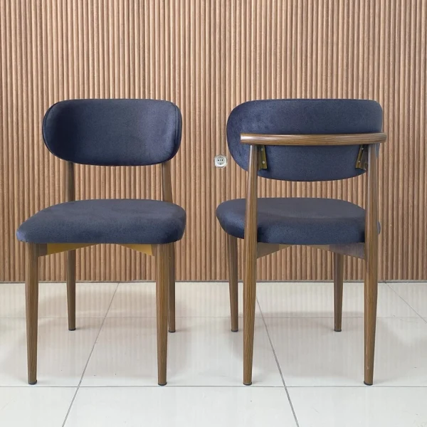 Hasko Bingöl Mobilya - Bond Kahverengi Ayaklı Metal Sandalye